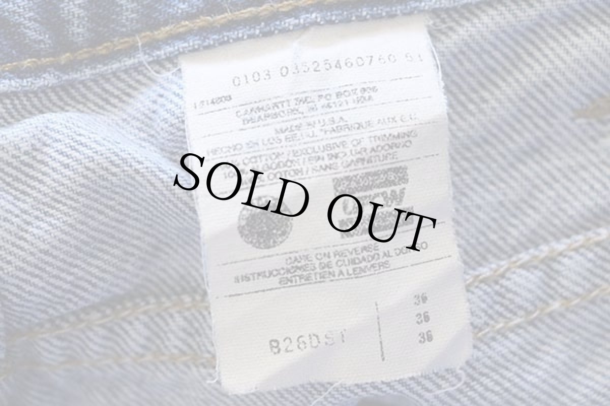 画像3: 00s USA製 carharttカーハート デニム ショートパンツ w36★ショーツ (3)