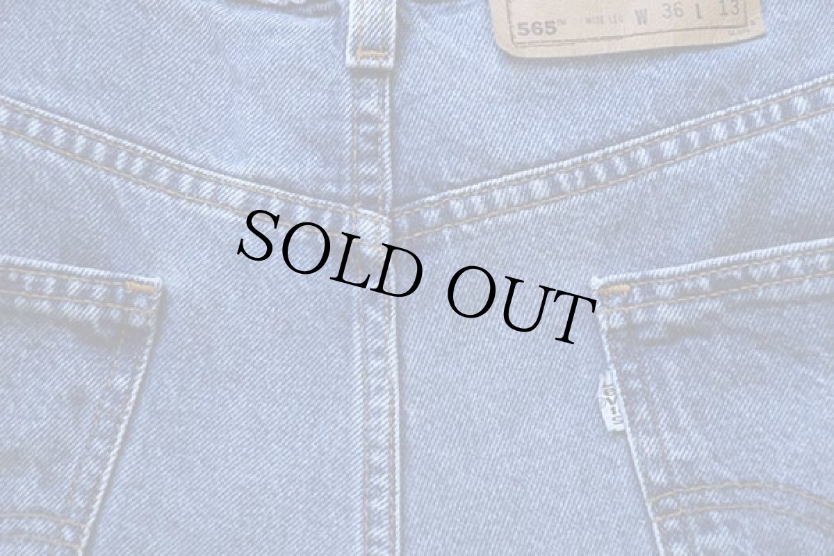画像5: 90s USA製 Levi'sリーバイス 565 デニム ショートパンツ w36 L13★ショーツ (5)