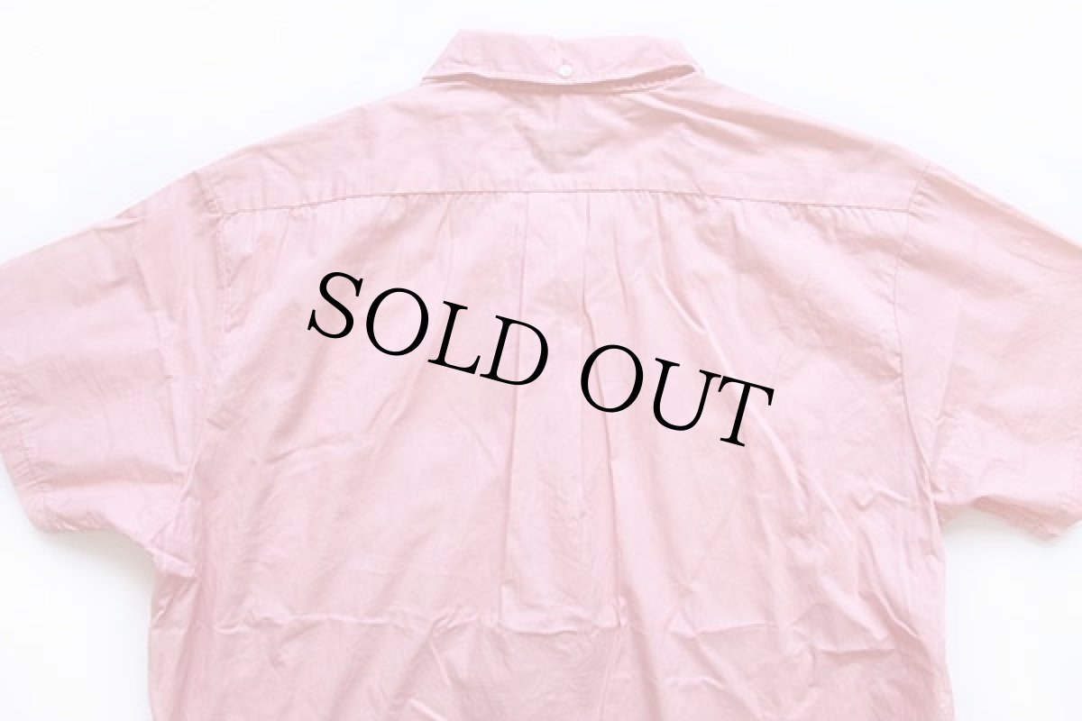 画像2: 60s Pilgrimピルグリム 無地 半袖 三点留め ボタンダウン プルオーバー コットンシャツ ピンク L (2)