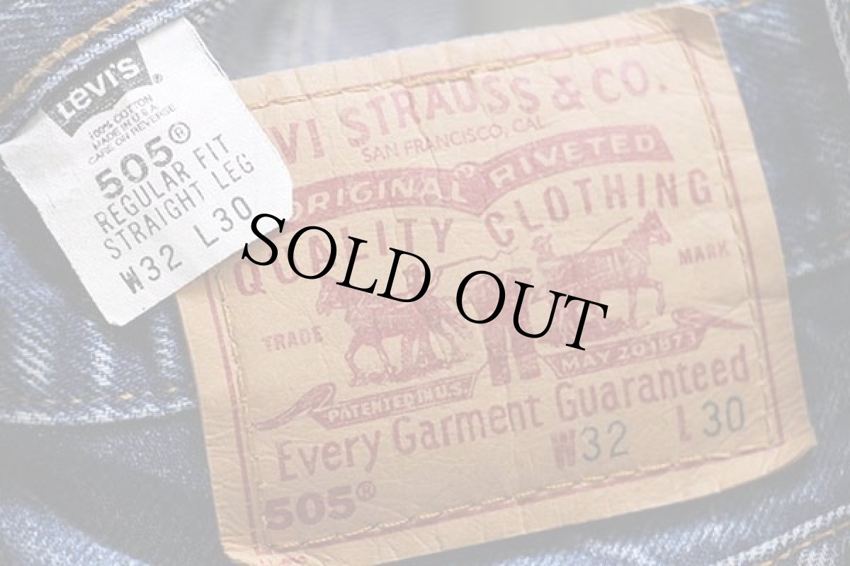 画像6: 00s USA製 Levi'sリーバイス 505 デニムパンツ w32 L30★14 (6)