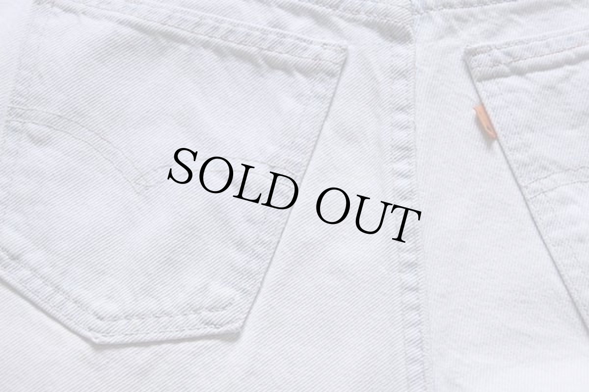 画像3: 90s USA製 Levi'sリーバイス 550 デニム ショートパンツ アイスブルー w31★35 ショーツ (3)