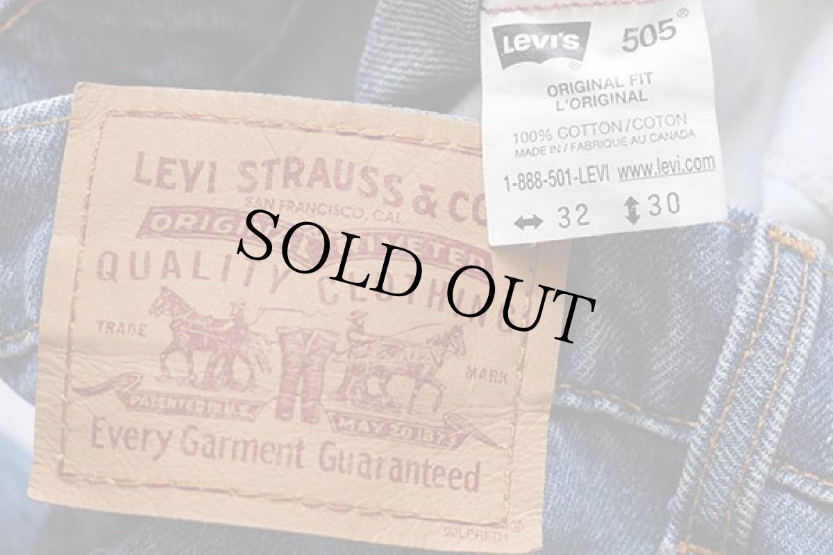画像5: 00s カナダ製 Levi'sリーバイス 505 デニムパンツ w32 L30★23 (5)