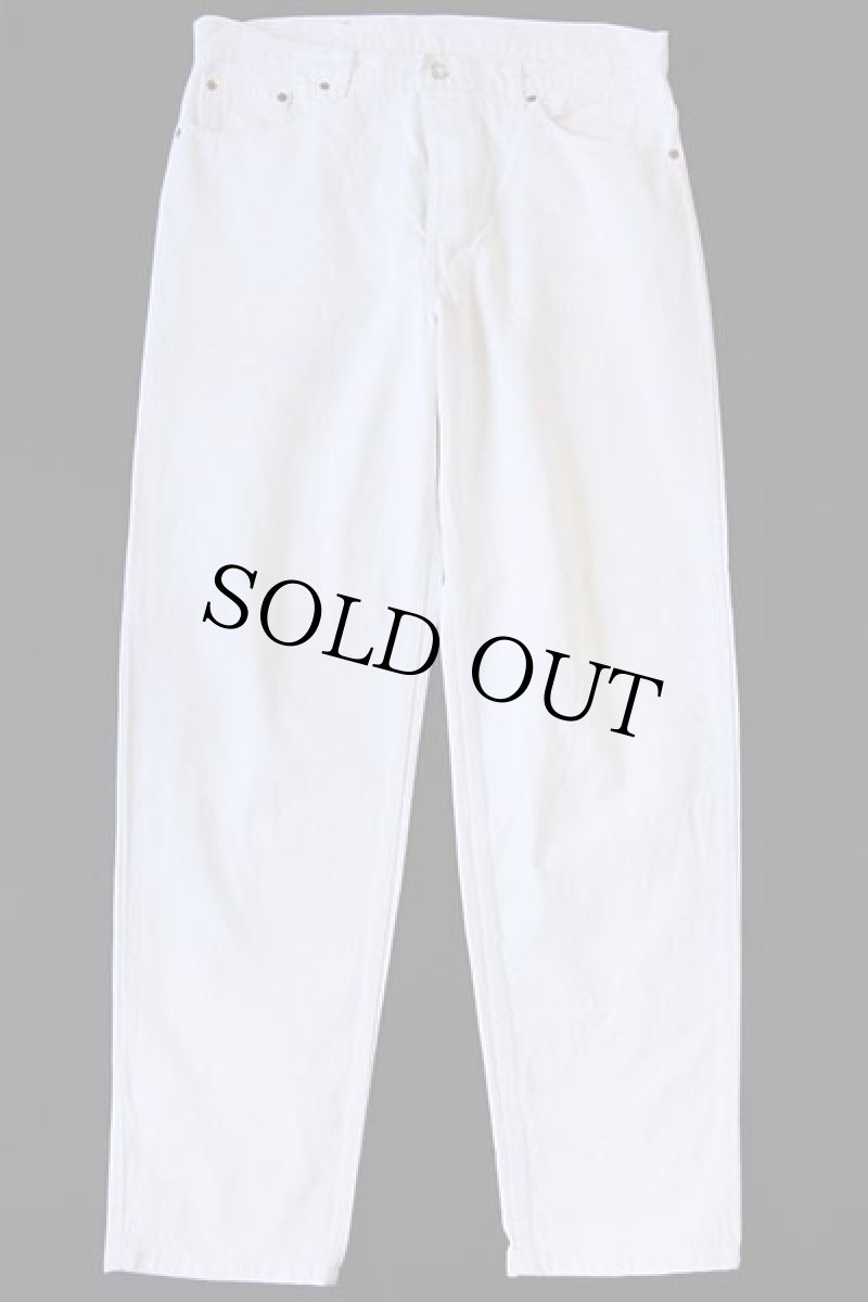 画像2: 90s USA製 Levi'sリーバイス 550 カラーデニムパンツ カスタム 生成り w38 L32 (2)