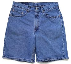 画像1: 90s USA製 Levi'sリーバイス 550 デニム ショートパンツ w33★27 ショーツ (1)