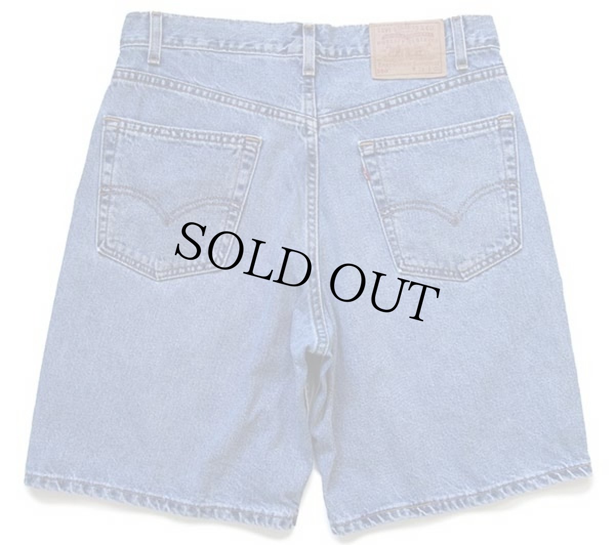 画像2: 90s USA製 Levi'sリーバイス 550 デニム ショートパンツ w33★27 ショーツ (2)