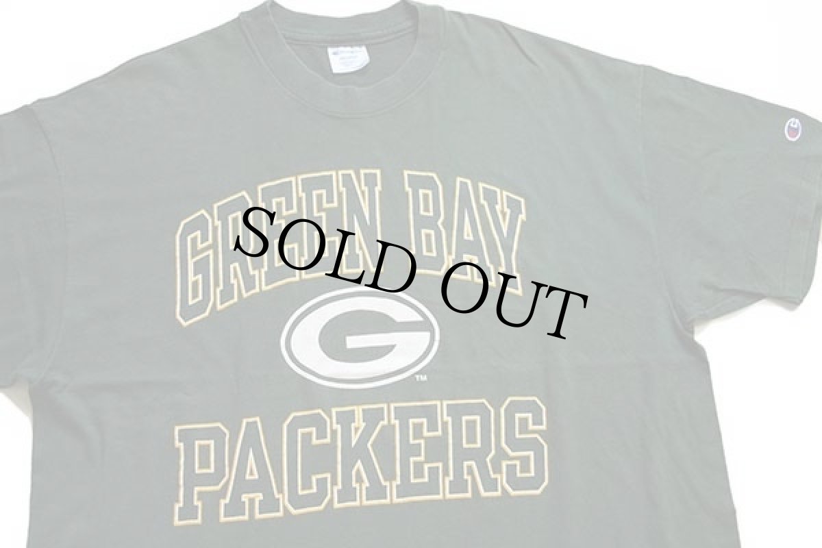 画像1: 90s USA製 Championチャンピオン NFL GREEN BAY PACKERS コットンTシャツ 緑 XXL (1)