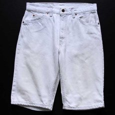 画像1: 90s USA製 Levi'sリーバイス 550 デニム ショートパンツ アイスブルー w31★35 ショーツ (1)