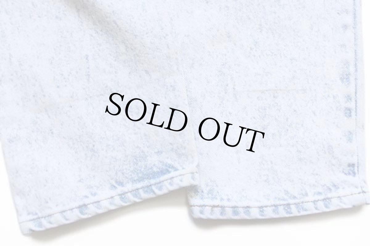 画像8: 90s USA製 Levi'sリーバイス 550 ケミカルウォッシュ デニムパンツ w34 L32★アシッド (8)