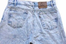 画像5: 90s USA製 Levi'sリーバイス 550 ケミカルウォッシュ デニムパンツ w34 L32★アシッド (5)