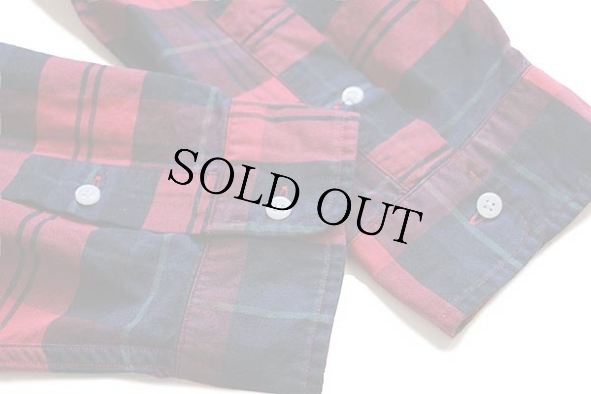 画像5: 90s ラルフローレン タータンチェック ボタンダウン オックスフォード コットンシャツ 3XLT★特大 (5)