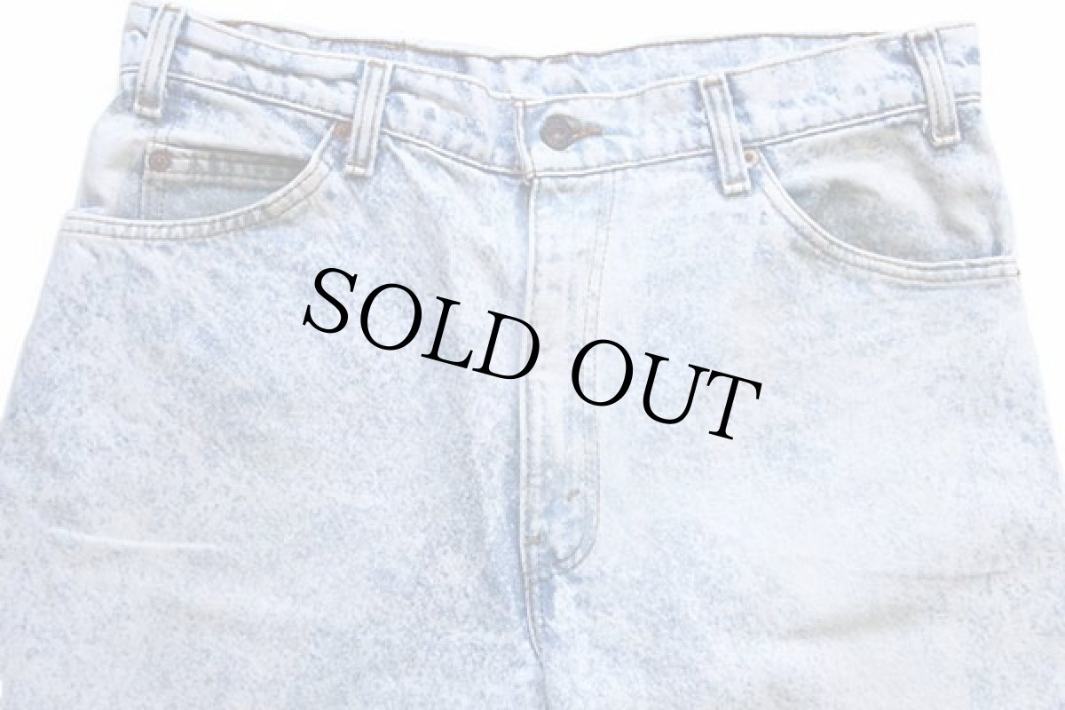 画像4: 90s USA製 Levi'sリーバイス 550 ケミカルウォッシュ デニムパンツ w34 L32★アシッド (4)