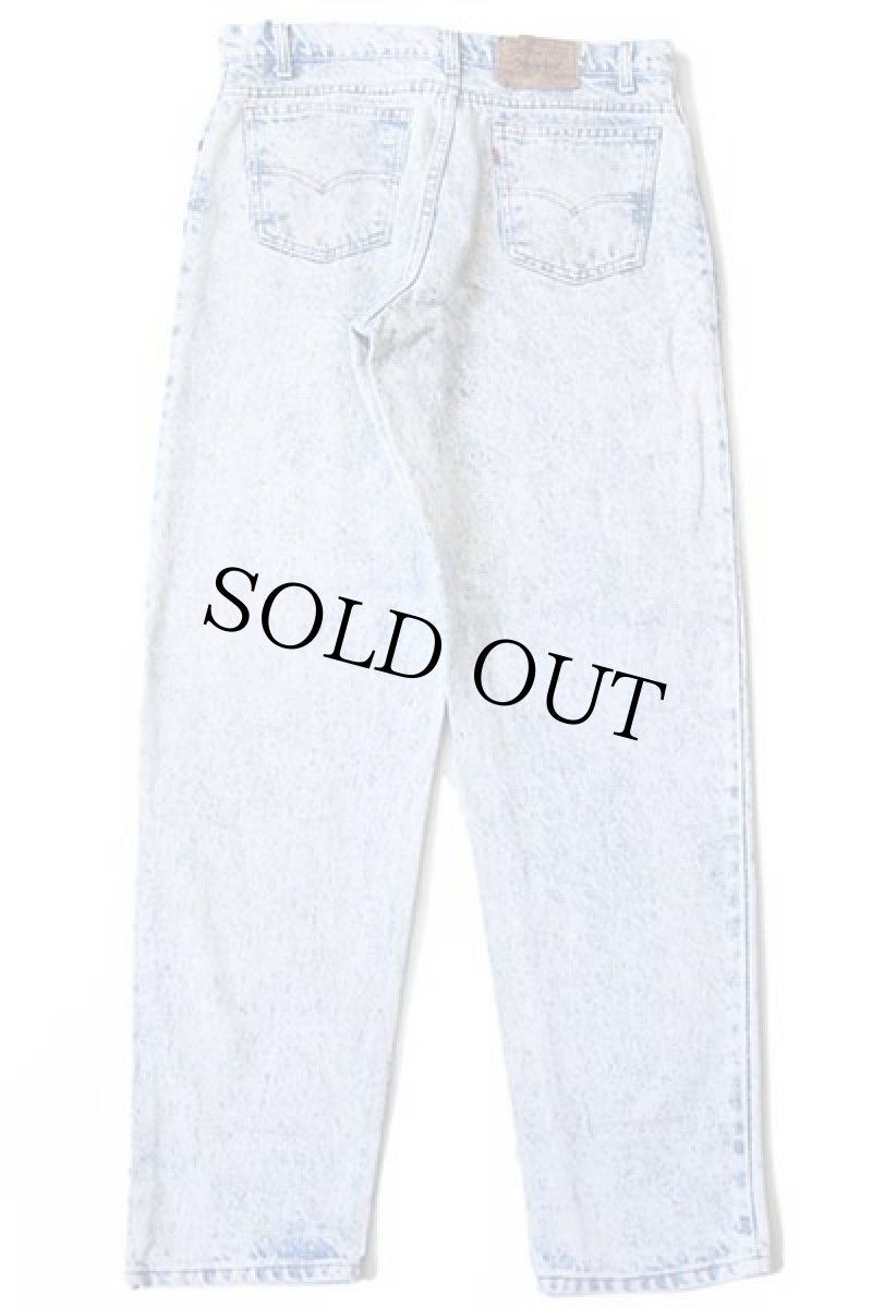 画像3: 90s USA製 Levi'sリーバイス 550 ケミカルウォッシュ デニムパンツ w34 L32★アシッド (3)