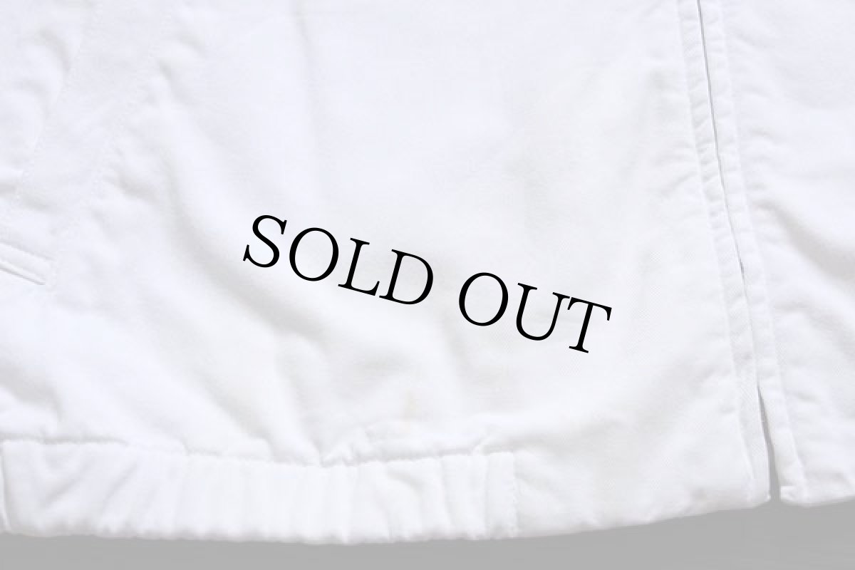 画像6: 90s ポロ ラルフローレン ワンポイント チンスト付き コットンジャケット 白 L (6)