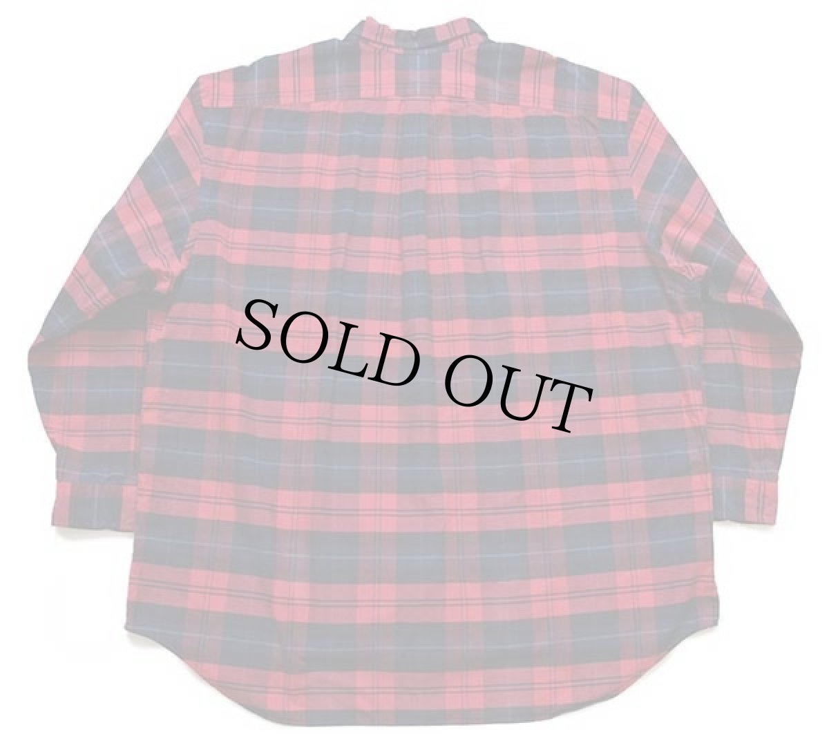 画像2: 90s ラルフローレン タータンチェック ボタンダウン オックスフォード コットンシャツ 3XLT★特大 (2)