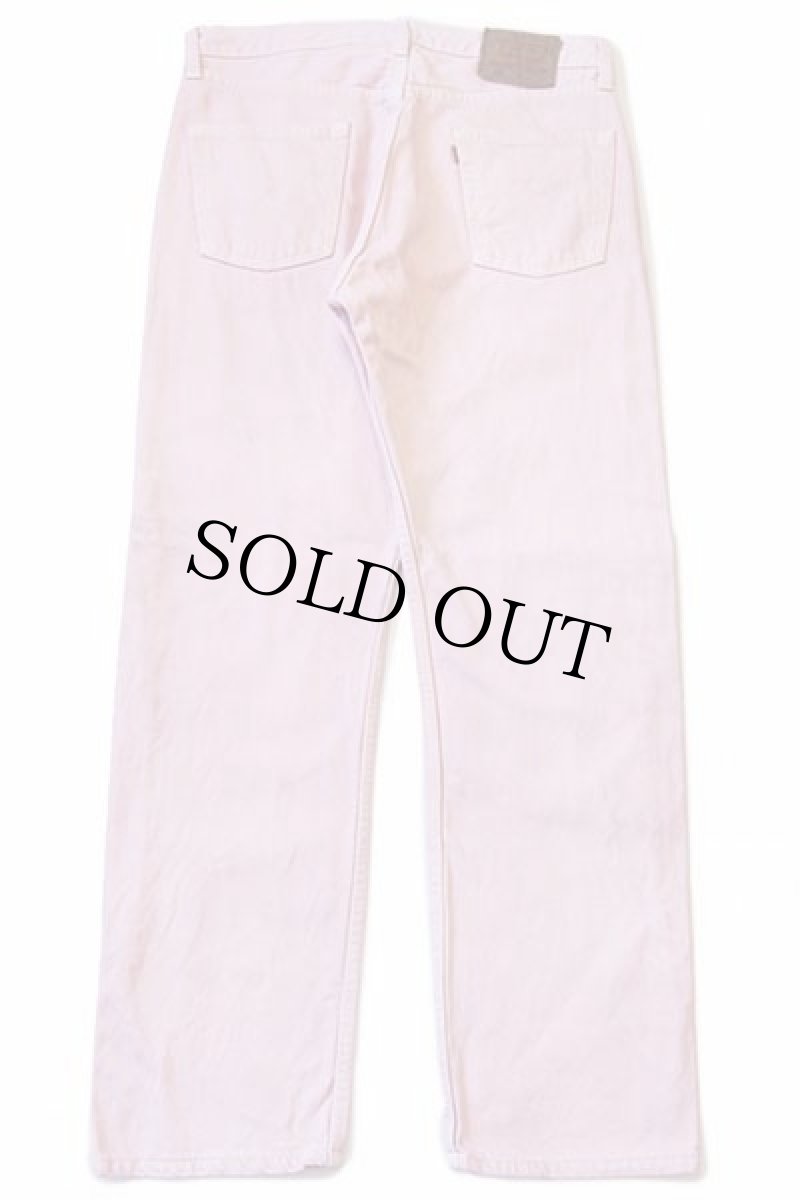 画像3: 00s USA製 Levi'sリーバイス 501 カラーデニムパンツ 後染め ピンク w34 L30 (3)