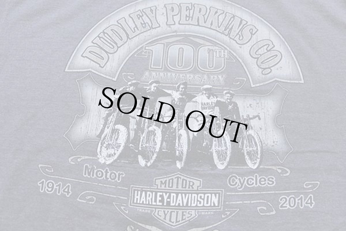 画像4: Hanes HARLEY-DAVIDSON ハーレー ダビッドソン DUDLEY PERKINS ダートトラック 両面プリント Tシャツ グレー XL (4)
