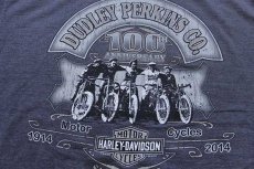 画像4: Hanes HARLEY-DAVIDSON ハーレー ダビッドソン DUDLEY PERKINS ダートトラック 両面プリント Tシャツ グレー XL (4)