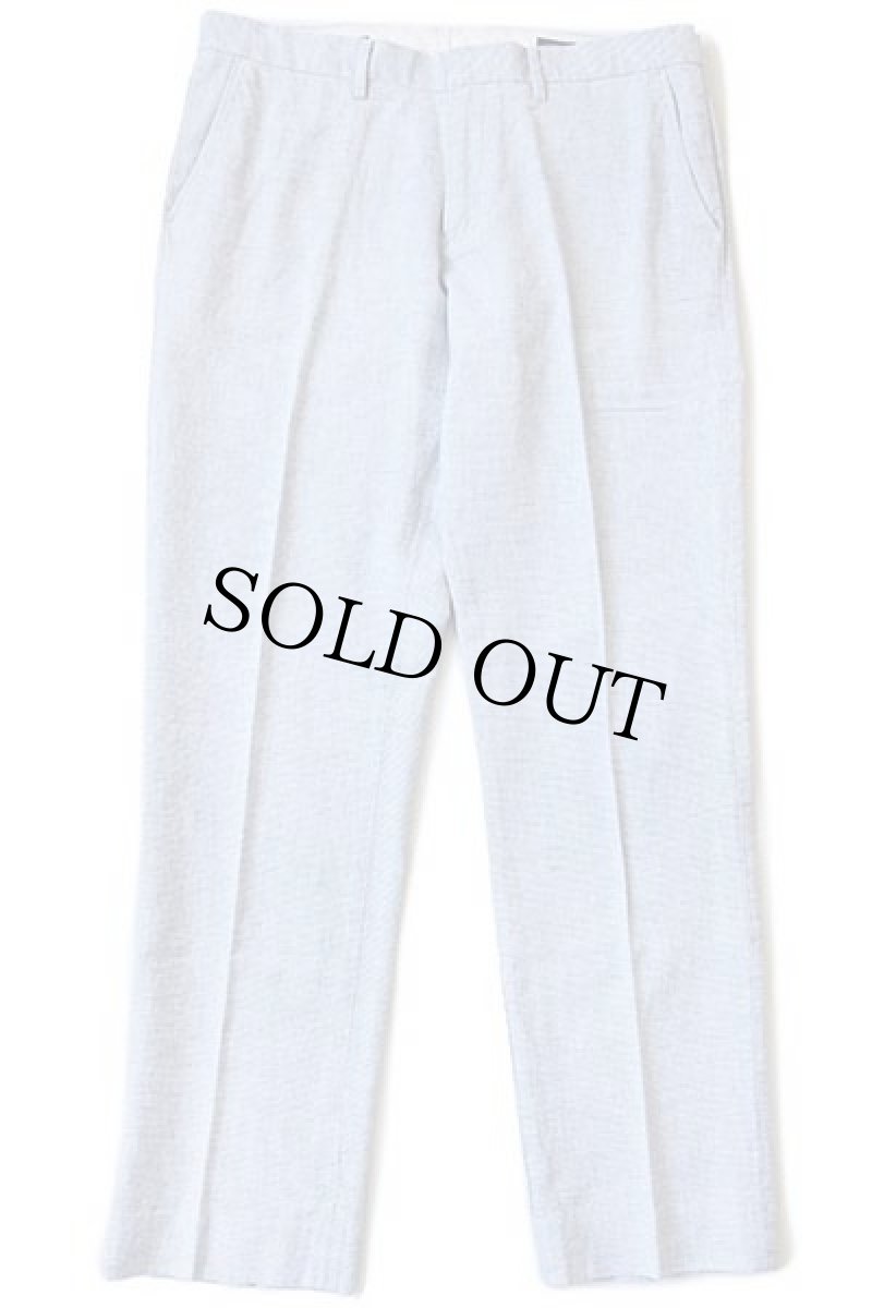 画像2: J.CREW ピンボーダー スラックス リネン×コットンパンツ w34 L32 (2)