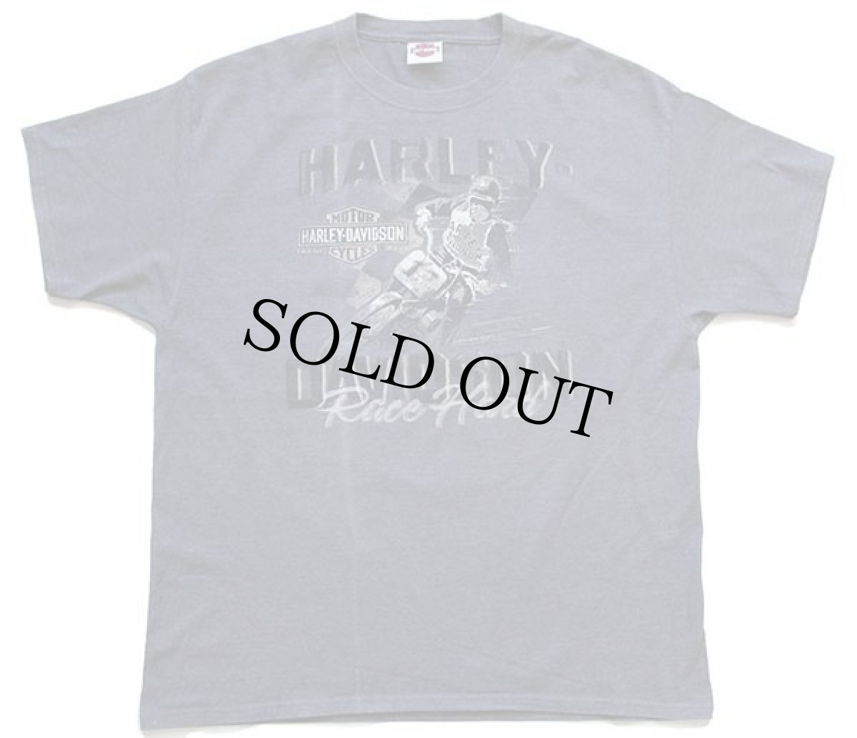 画像2: Hanes HARLEY-DAVIDSON ハーレー ダビッドソン DUDLEY PERKINS ダートトラック 両面プリント Tシャツ グレー XL (2)