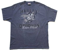 画像2: Hanes HARLEY-DAVIDSON ハーレー ダビッドソン DUDLEY PERKINS ダートトラック 両面プリント Tシャツ グレー XL (2)