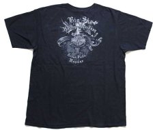 画像3: HARLEY-DAVIDSON ハーレー ダビッドソン Big Sky ウルフ 両面プリント コットンTシャツ 黒 XL (3)