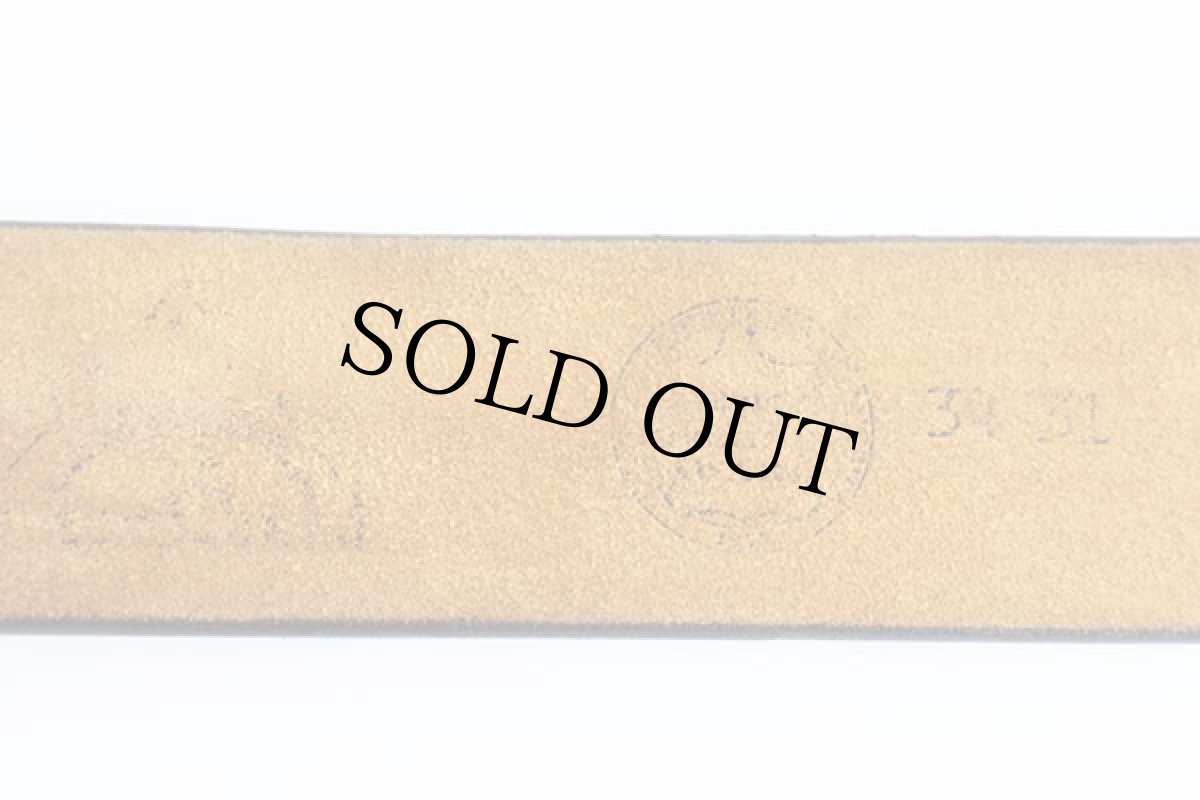 画像4: 70s サボテン 太陽 カービング ペイント レザーベルト 茶 31★1401 (4)