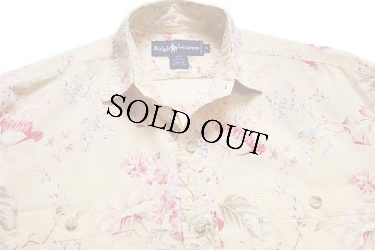 画像3: 90s ラルフローレン フラワー柄 コットンシャツ 8 (3)