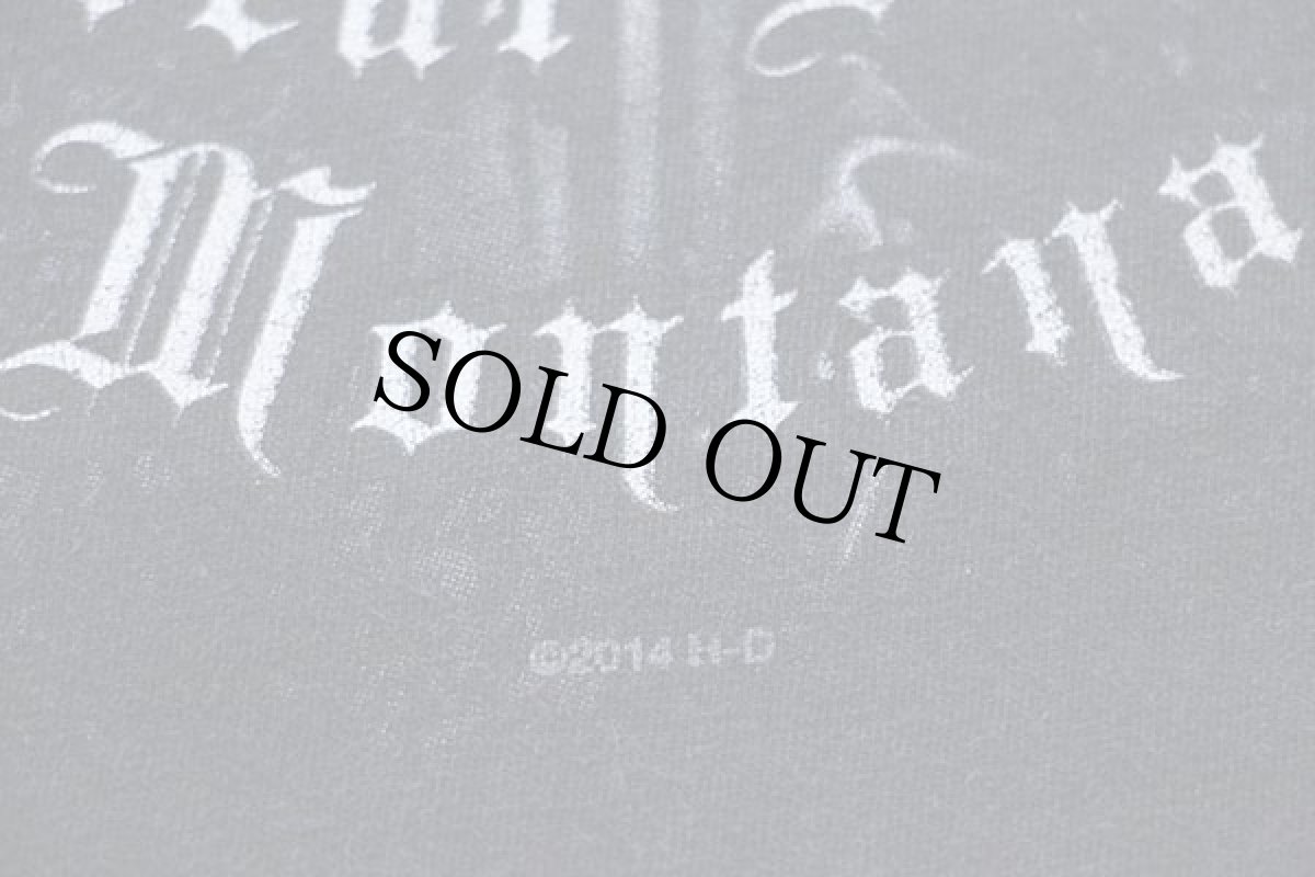 画像5: HARLEY-DAVIDSON ハーレー ダビッドソン Big Sky ウルフ 両面プリント コットンTシャツ 黒 XL (5)