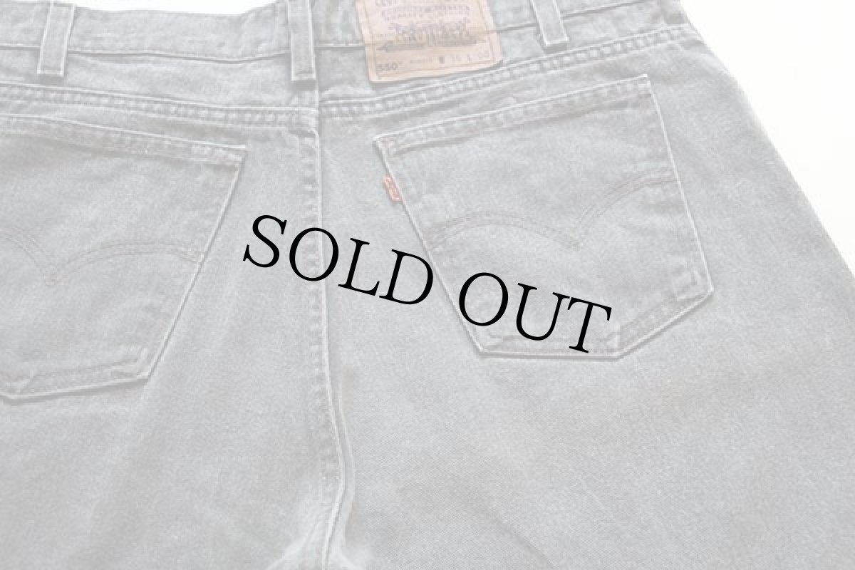 画像3: 90s USA製 Levi'sリーバイス 550 カラーデニム ショートパンツ グリーングレー w36★40 ショーツ (3)