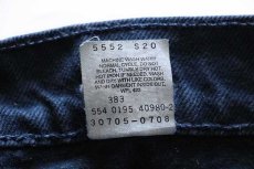 画像5: 90s USA製 Levi'sリーバイス 550 カラーデニム ショートパンツ 後染め 紺 w30★53 ショーツ (5)