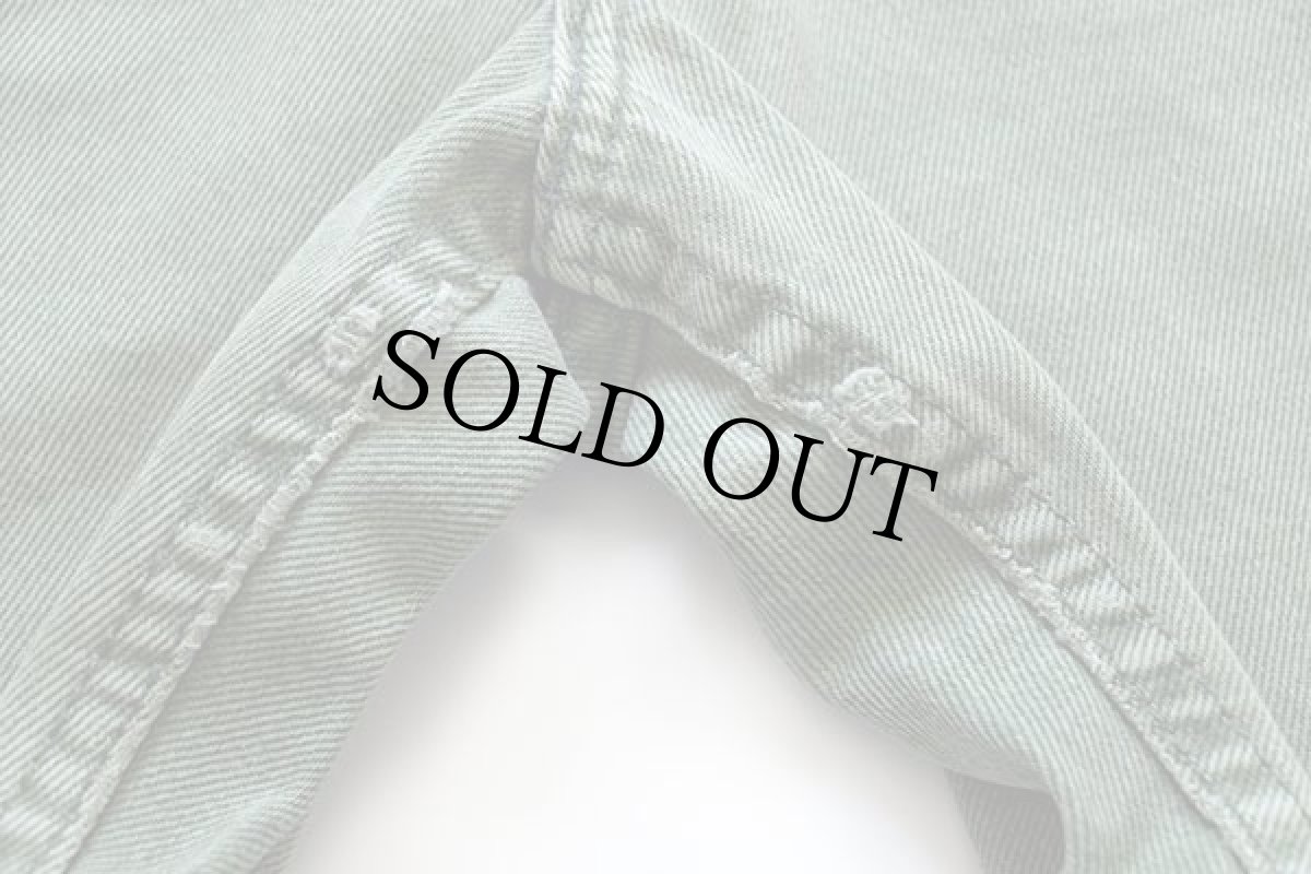 画像5: 90s USA製 Levi'sリーバイス 550 カラーデニム ショートパンツ 緑 w36★ショーツ (5)