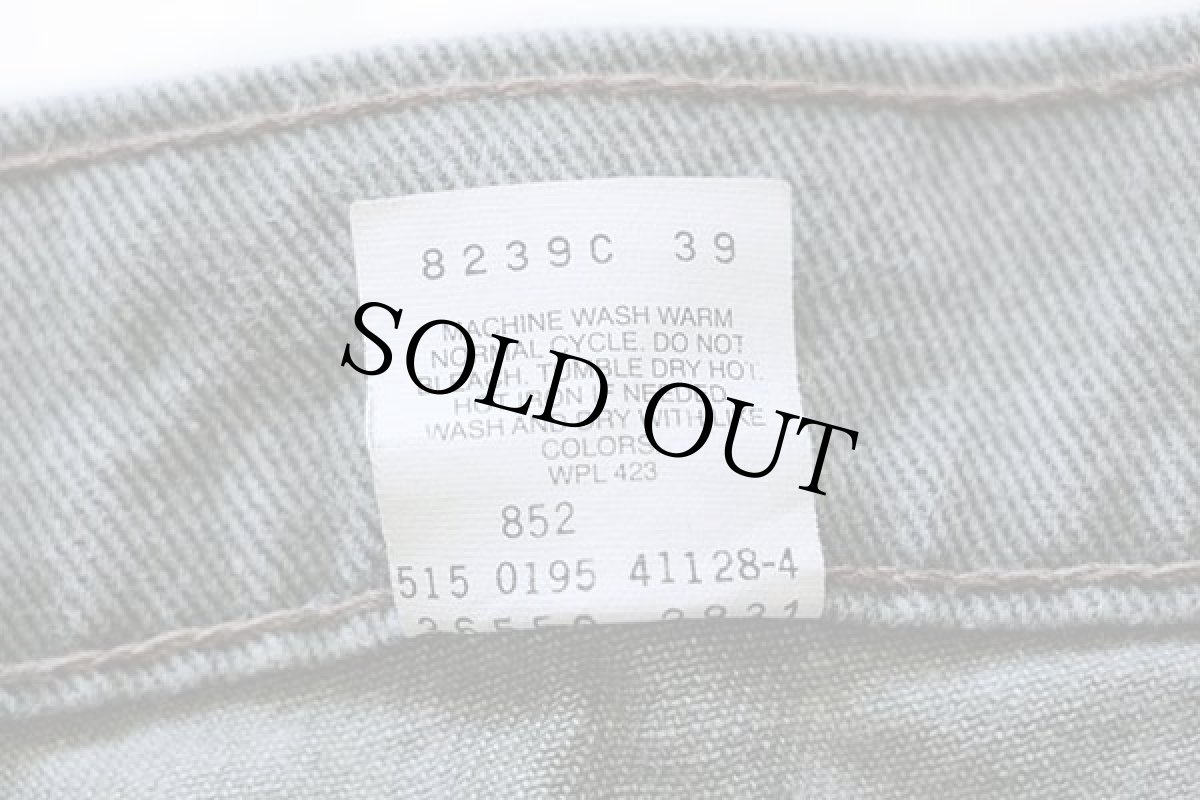 画像5: 90s USA製 Levi'sリーバイス 550 カラーデニム ショートパンツ グリーングレー w36★40 ショーツ (5)