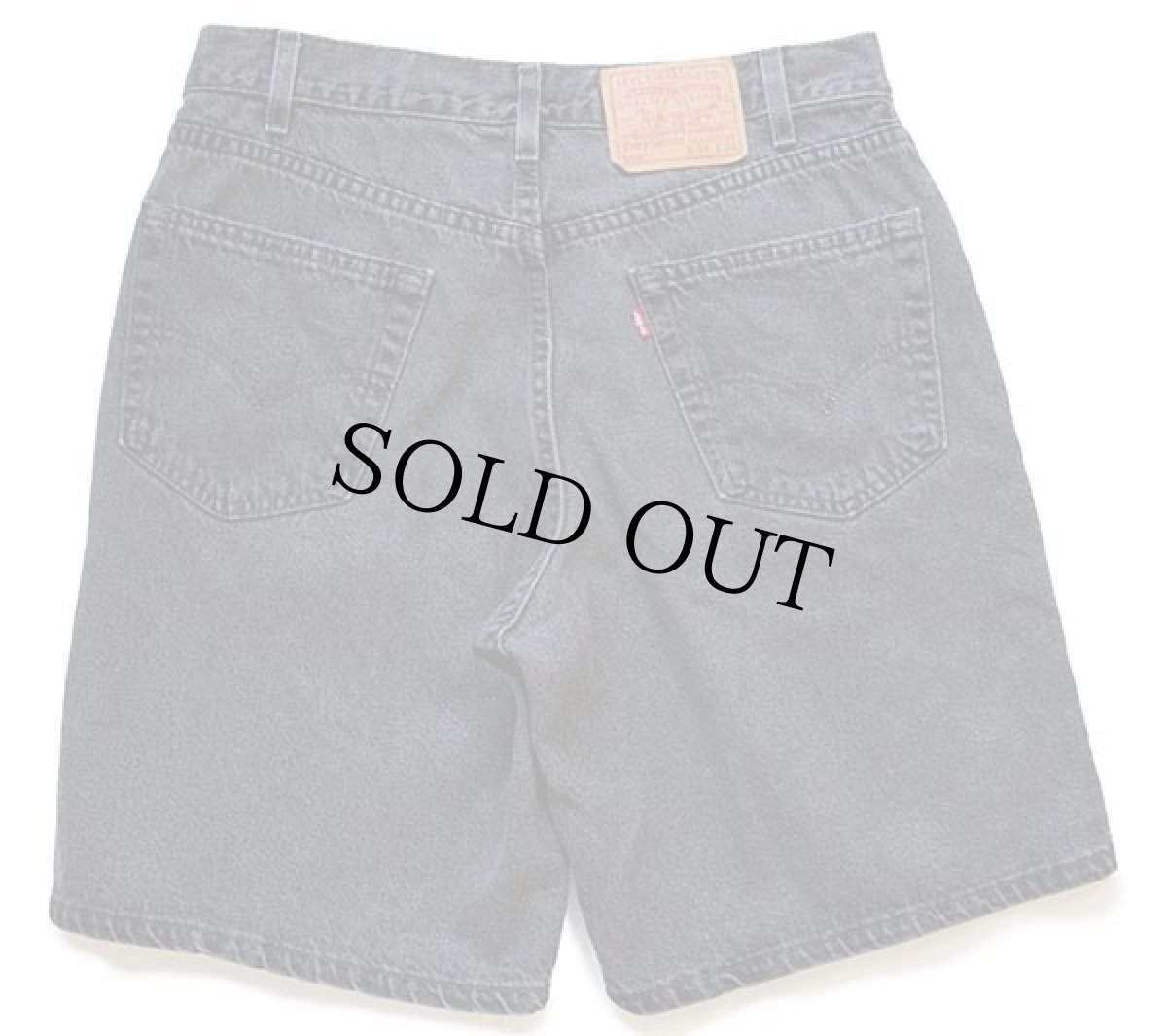 画像2: 90s USA製 Levi'sリーバイス 550 ブラックデニム ショートパンツ w34★ショーツ (2)