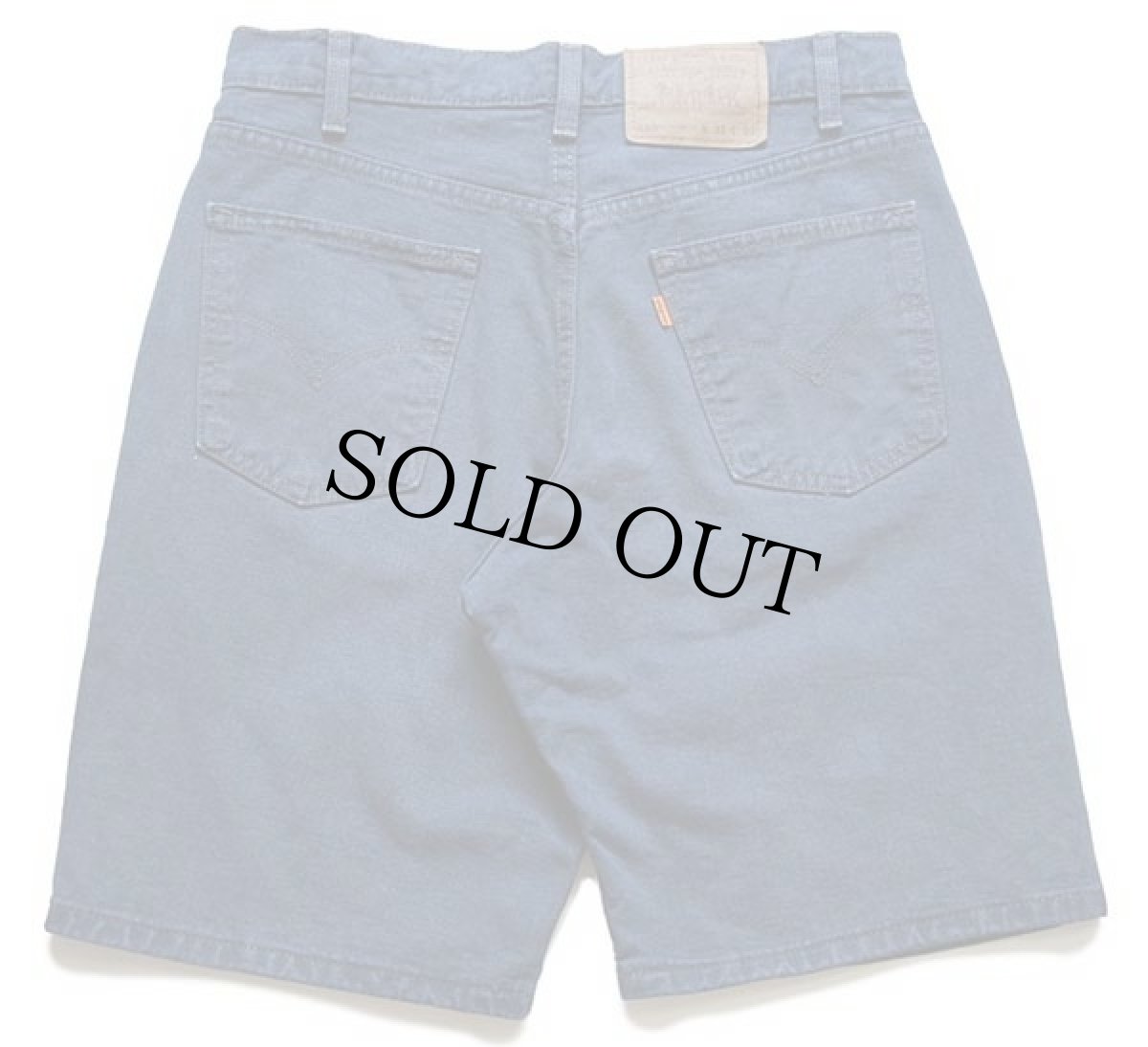 画像2: 90s USA製 Levi'sリーバイス 550 カラーデニム ショートパンツ 後染め 紺 w31★ショーツ (2)