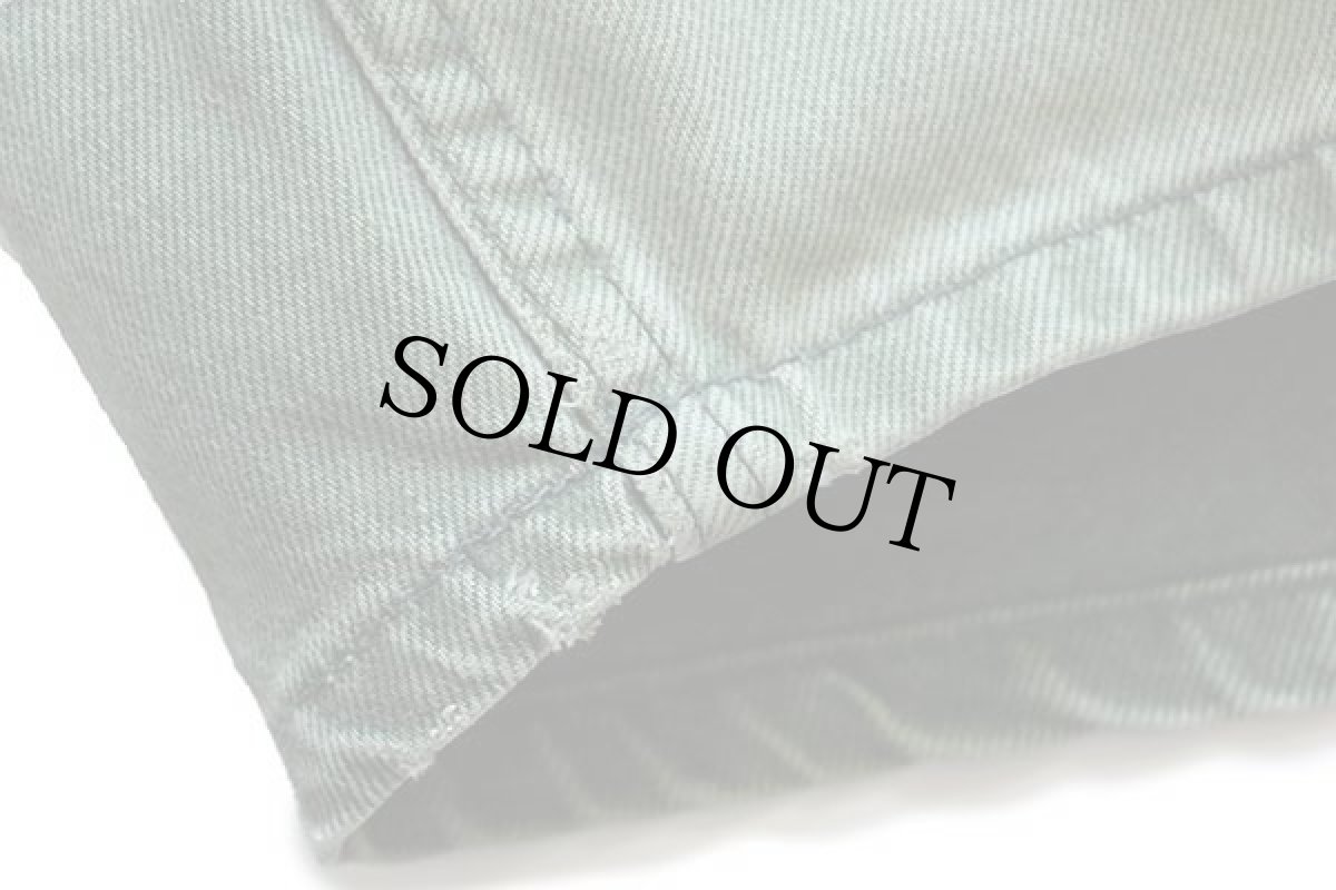 画像6: 90s USA製 Levi'sリーバイス 550 カラーデニム ショートパンツ 緑 w36★ショーツ (6)