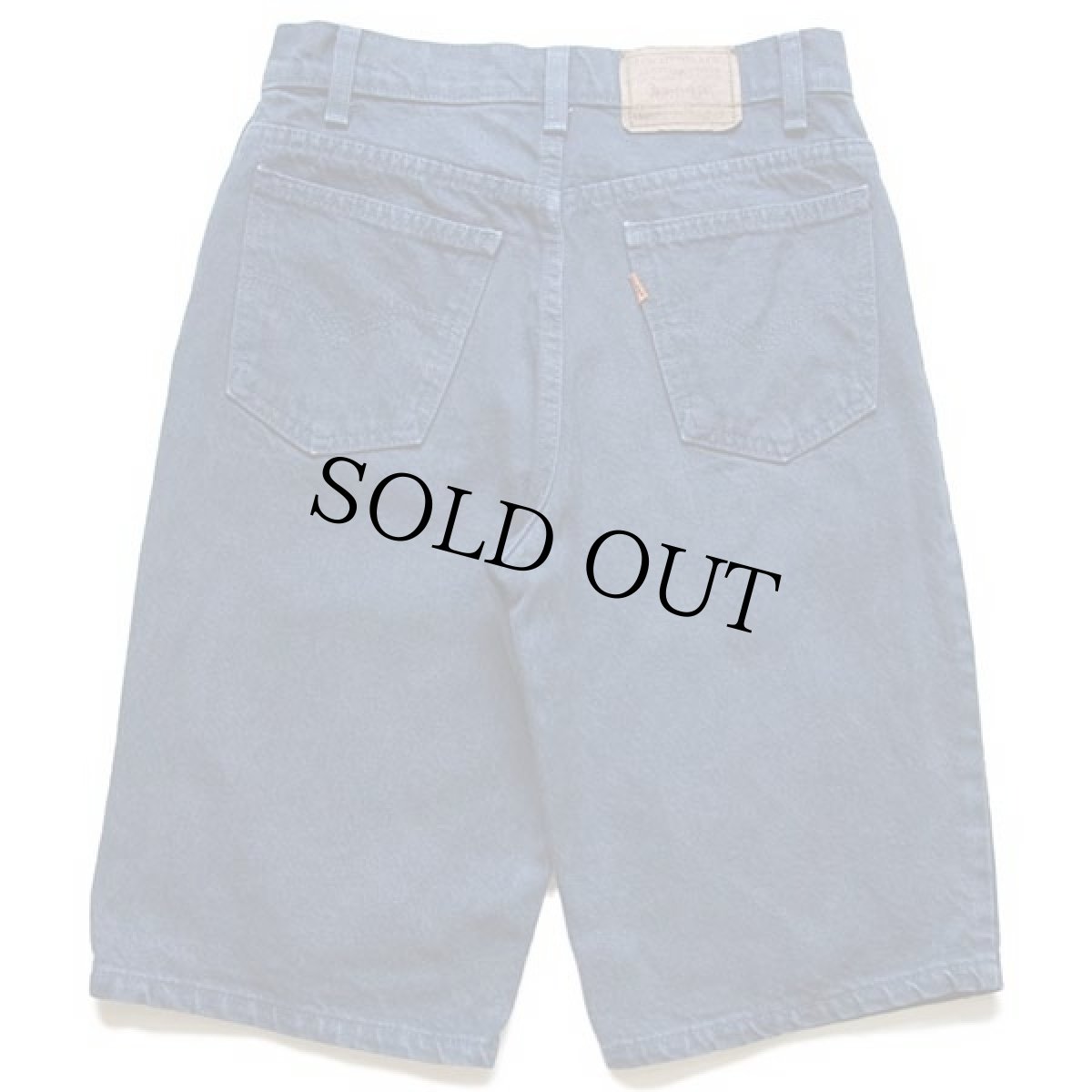 画像2: 90s USA製 Levi'sリーバイス 550 カラーデニム ショートパンツ 後染め 紺 w30★53 ショーツ (2)