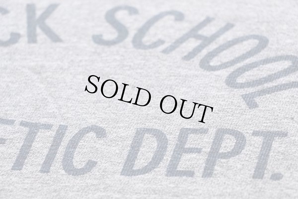 画像4: 70s USA製 Championチャンピオン BRECK SCHOOL ATHLETIC DEPT. 染み込みプリント 88/12 Tシャツ 杢グレー M (4)