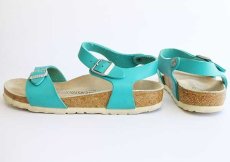 画像2: ドイツ製 BIRKENSTOCKビルケンシュトック Brasilブラジル ターコイズ 36★サンダル (2)