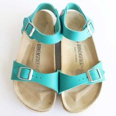 画像3: ドイツ製 BIRKENSTOCKビルケンシュトック Brasilブラジル ターコイズ 36★サンダル (3)