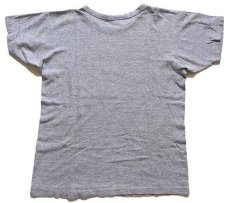 画像3: 70s USA製 Championチャンピオン BRECK SCHOOL ATHLETIC DEPT. 染み込みプリント 88/12 Tシャツ 杢グレー M (3)