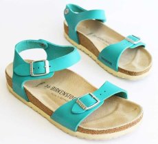 画像1: ドイツ製 BIRKENSTOCKビルケンシュトック Brasilブラジル ターコイズ 36★サンダル (1)