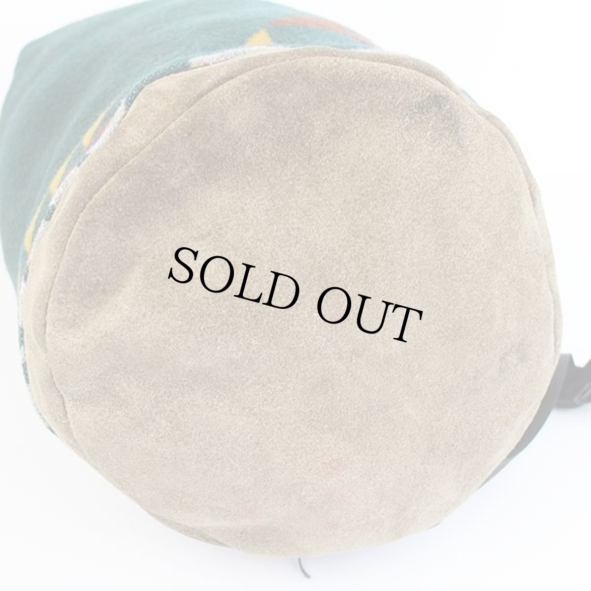 画像5: 80s USA製 PENDLETONペンドルトン ネイティブ柄 ボトムレザー ウール ブランケット ワンショルダーバッグ (5)