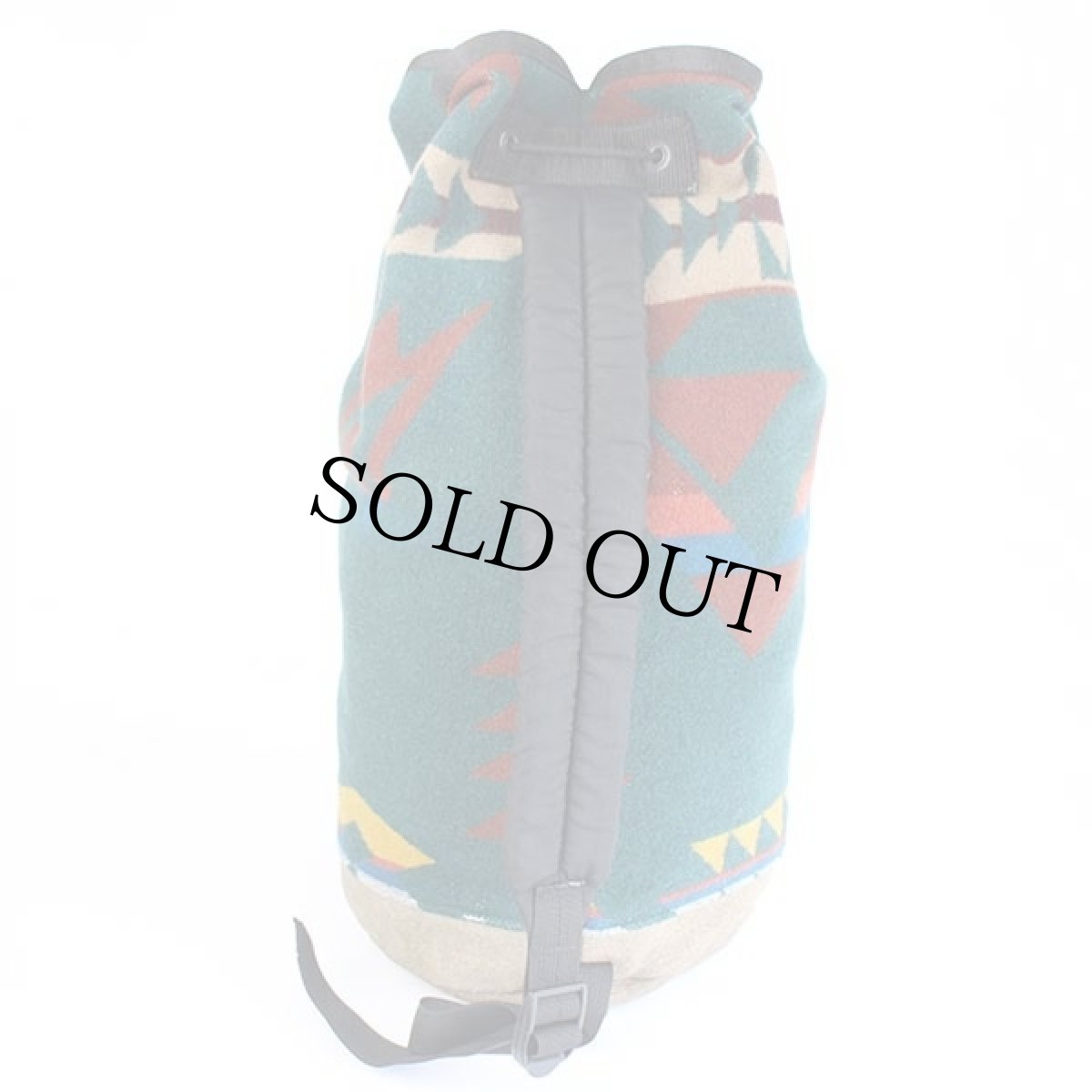 画像3: 80s USA製 PENDLETONペンドルトン ネイティブ柄 ボトムレザー ウール ブランケット ワンショルダーバッグ (3)