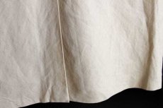 画像4: 00s イタリア製 BANANA REPUBLICバナナリパブリック 無地 マキシ丈 ストレッチ リネン×レーヨン スカート ベージュ 4 (4)