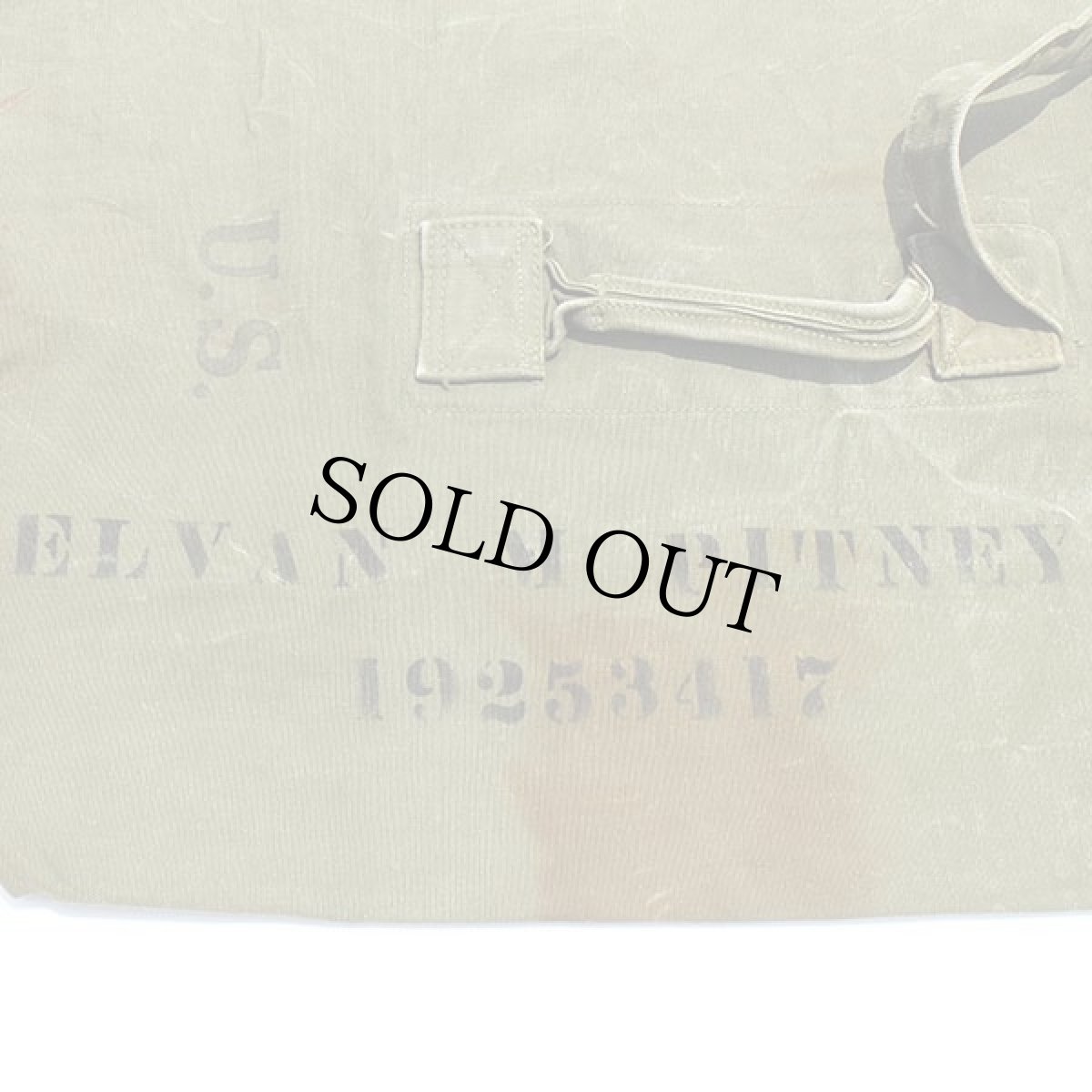 画像4: 40s 米軍 U.S. ステンシル キャンバス ダッフルバッグ オリーブドラブ (4)