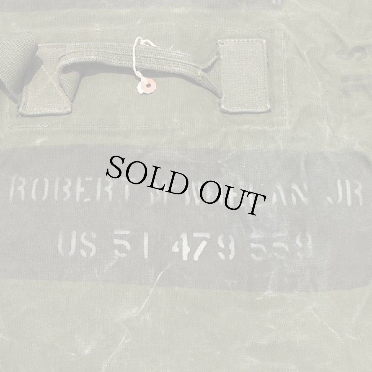 画像4: 60s 米軍 US ステンシル キャンバス ダッフルバッグ オリーブドラブ (4)