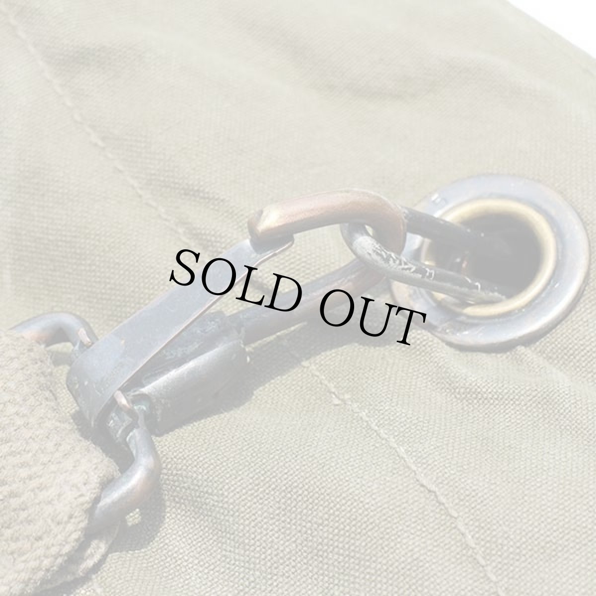 画像5: 60s 米軍 U.S. ステンシル キャンバス ダッフルバッグ オリーブドラブ (5)