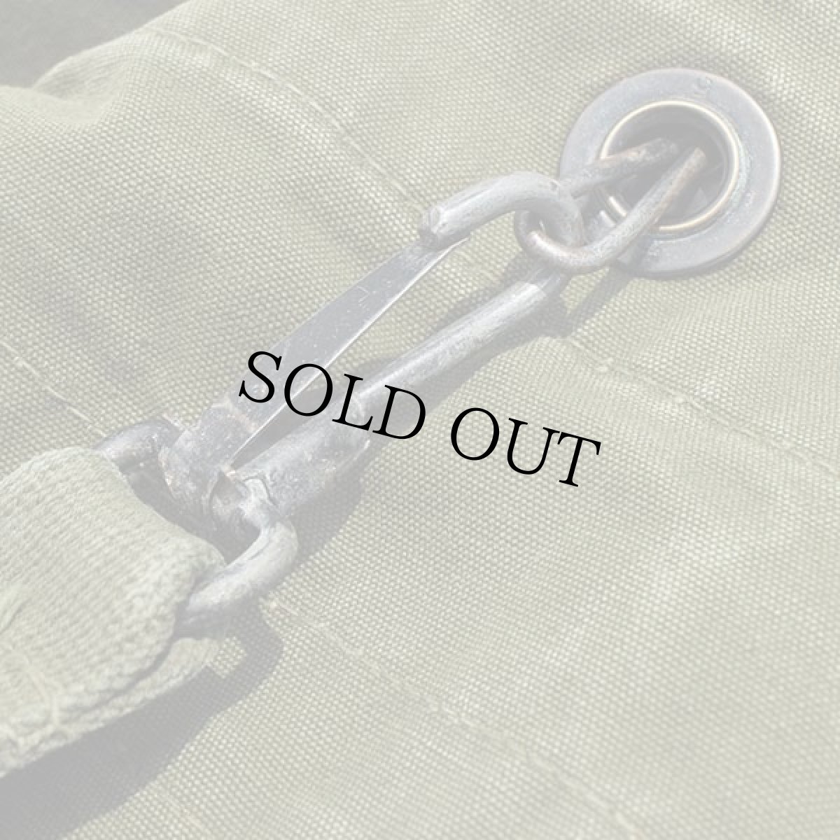 画像6: 60s 米軍 US ステンシル キャンバス ダッフルバッグ オリーブドラブ (6)