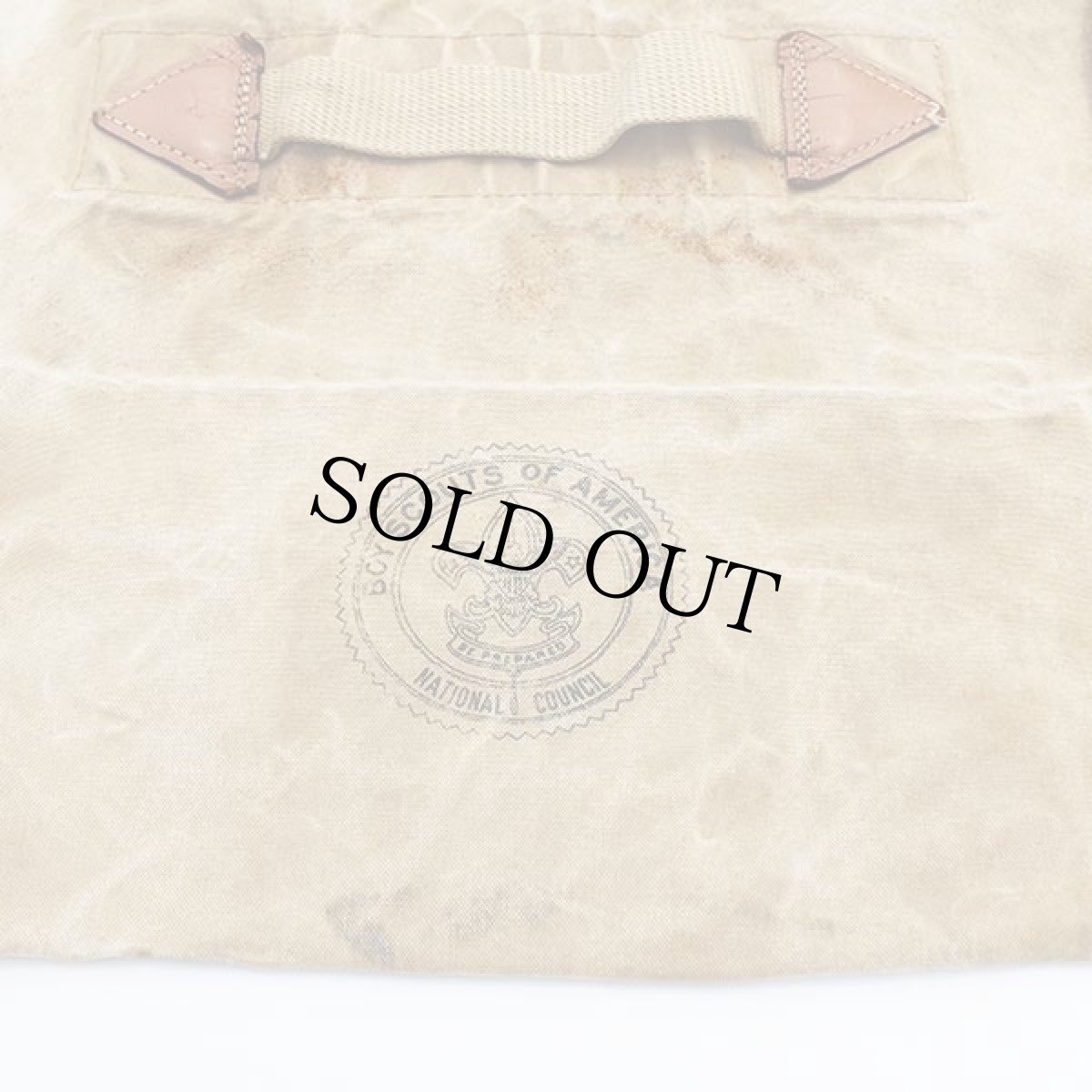 画像4: 50s BSA ボーイスカウト キャンバス ダッフルバッグ カーキ (4)