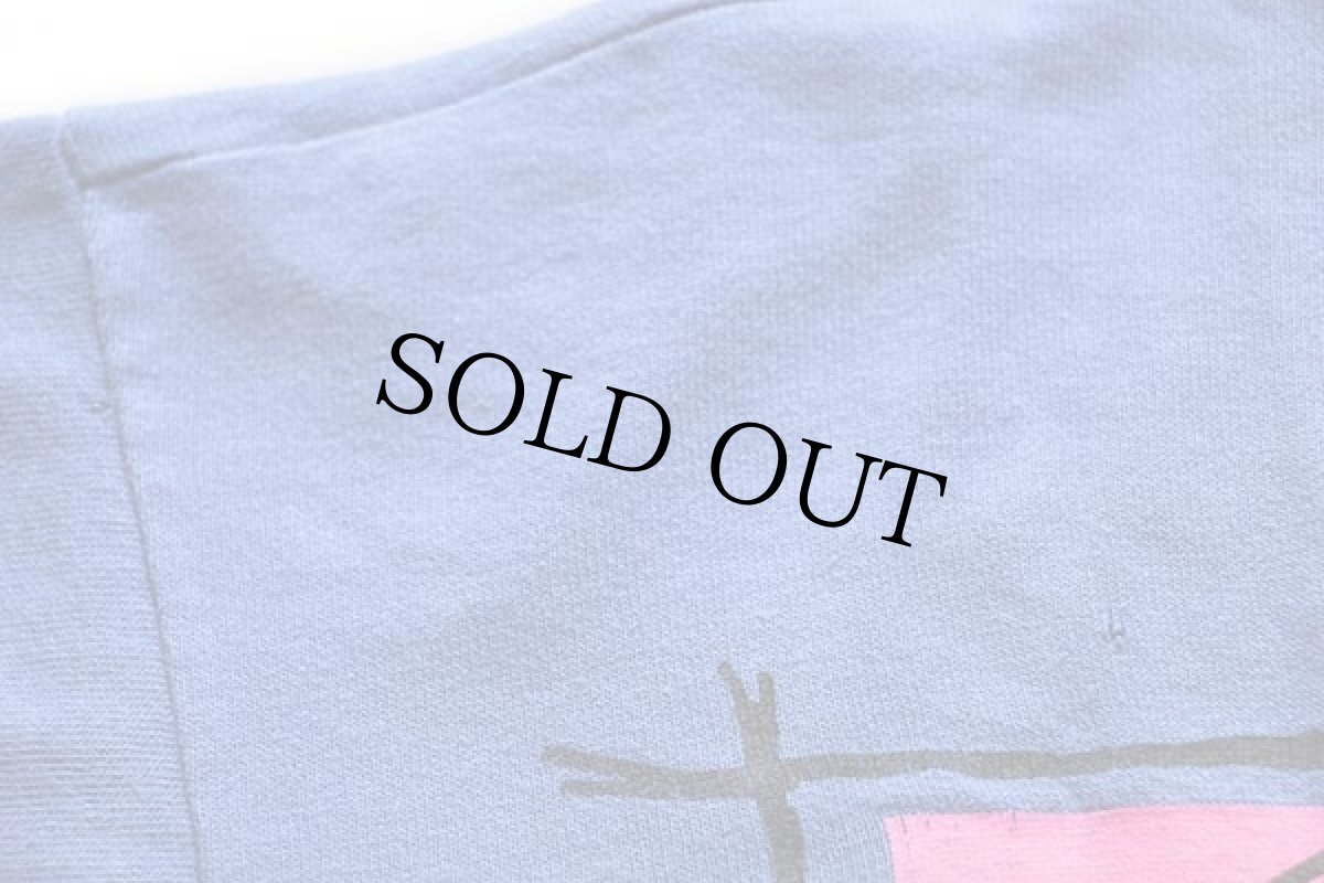 画像6: 90s USA製 MOONEYES ムーンアイズ We Love The Drop 両面 蛍光プリント コットンTシャツ 青紫 (6)